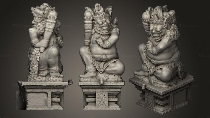 Скульптуры индийские (Статуя Бали, STKI_0024) 3D модель для ЧПУ станка